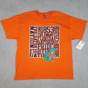 Florida Gators T-Shirt Men's XL Orange‎ University of Florida Russell Athletic